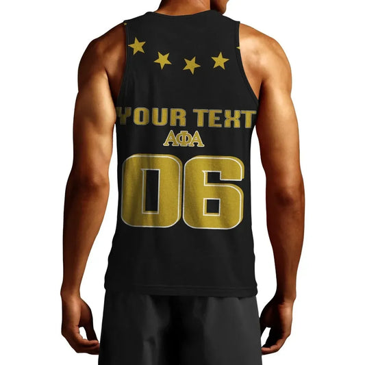 Personalised Stars Alpha Phi Alpha Men's Tank Top | Getteestore