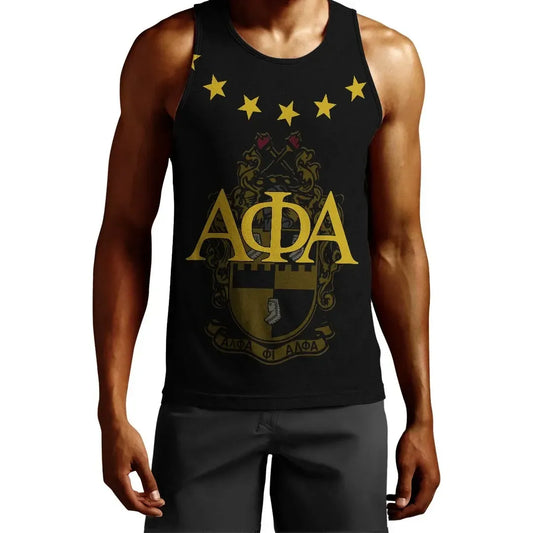Personalised Stars Alpha Phi Alpha Men's Tank Top | Getteestore.com
