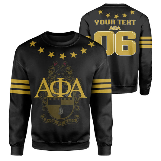 Personalised Stars Alpha Phi Alpha Sweatshirt | Getteestore.com