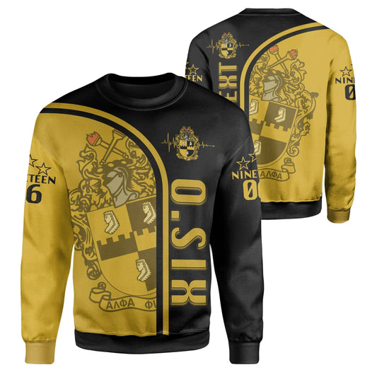 Personalised Alpha Phi Alpha In My Heart Sweatshirt | Getteestore.com