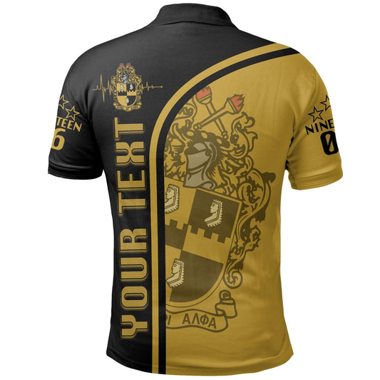 Personalised Alpha Phi Alpha In My Heart Polo Shirt | Getteestore