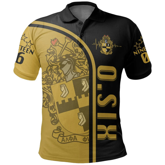 Personalised Alpha Phi Alpha In My Heart Polo Shirt | Getteestore.com