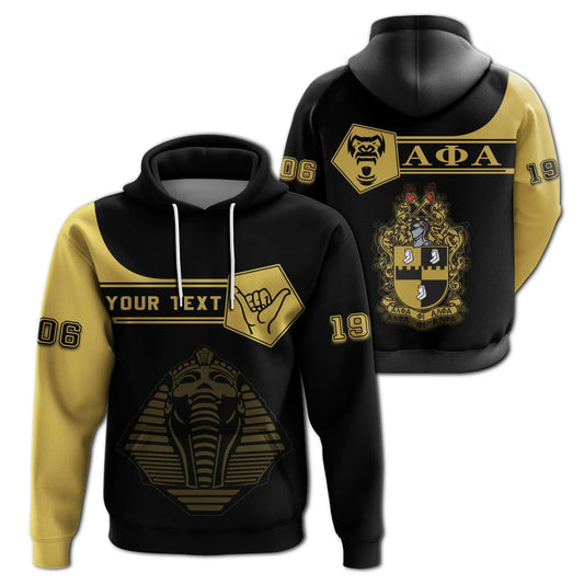 Personalised Alpha Phi Alpha Hoodie - Simple Style | Getteestore.com