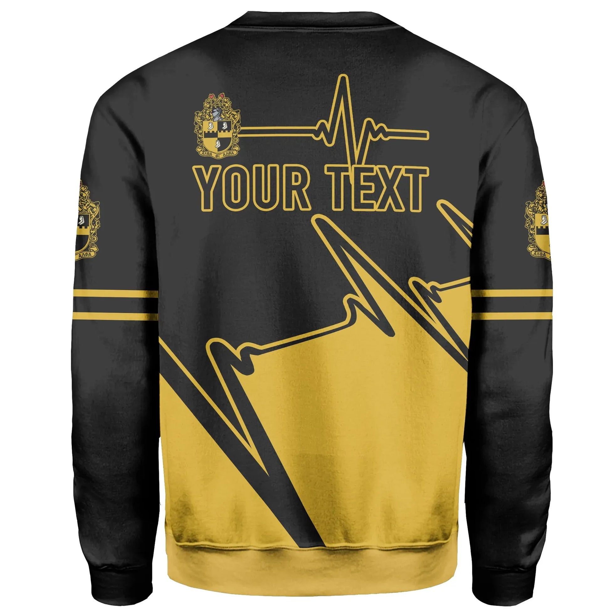 Personalised Heartbeat Alpha Phi Alpha Sweatshirt | Getteestore