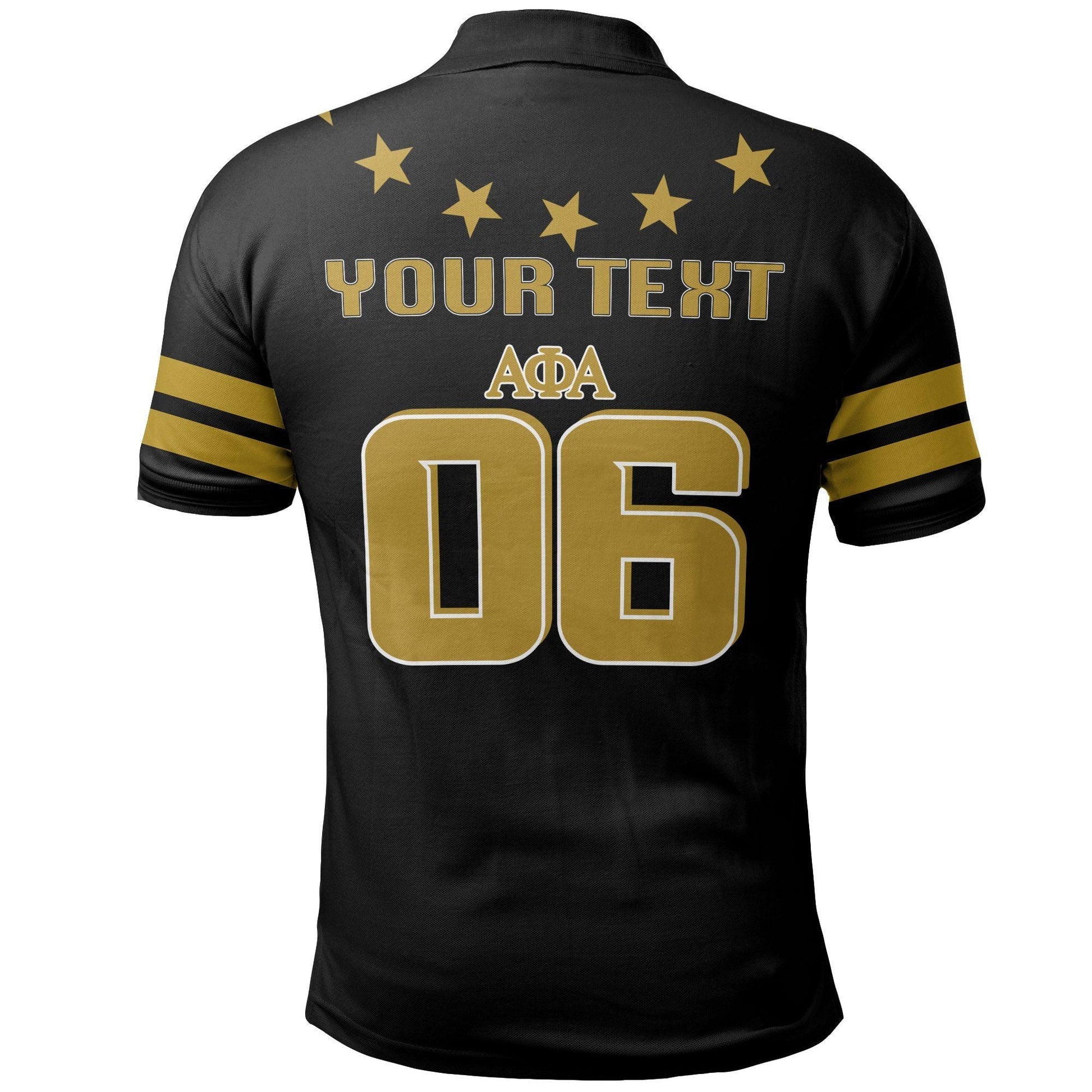 Personalised Stars Alpha Phi Alpha Polo Shirt | Gettee