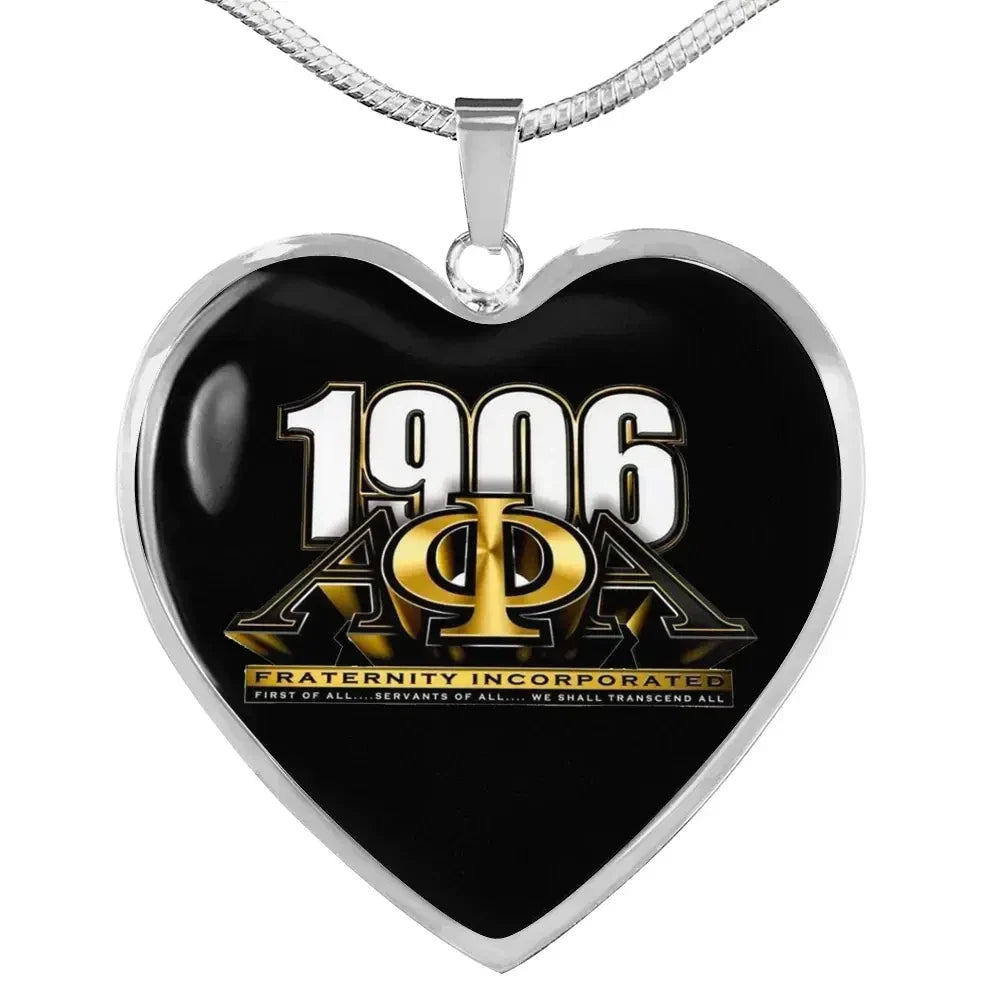Alpha Phi Alpha 1906 Luxury Necklace Heart