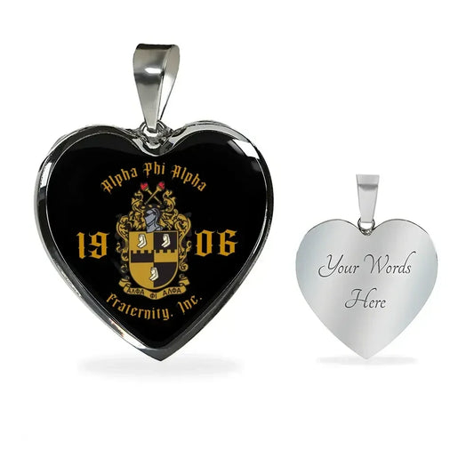 Alpha Phi Alpha Style Luxury Necklace Heart