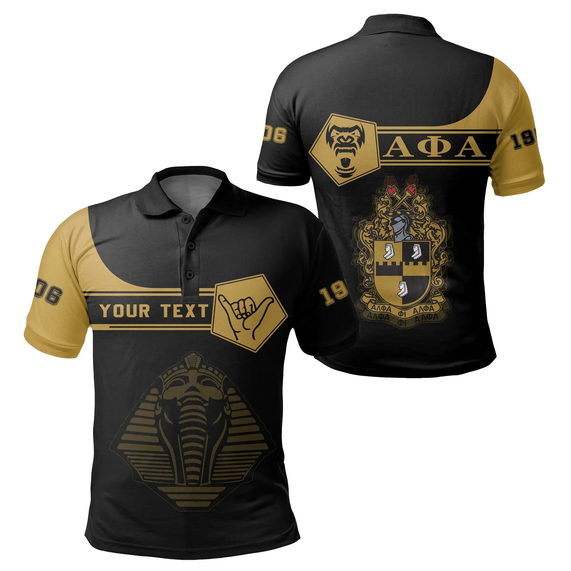 Personalised Alpha Phi Alpha Polo Shirt - Simple Style | Getteestore.com