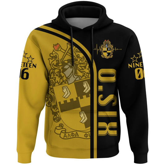 Personalised Alpha Phi Alpha In My Heart Pullover Hoodie | Getteestore