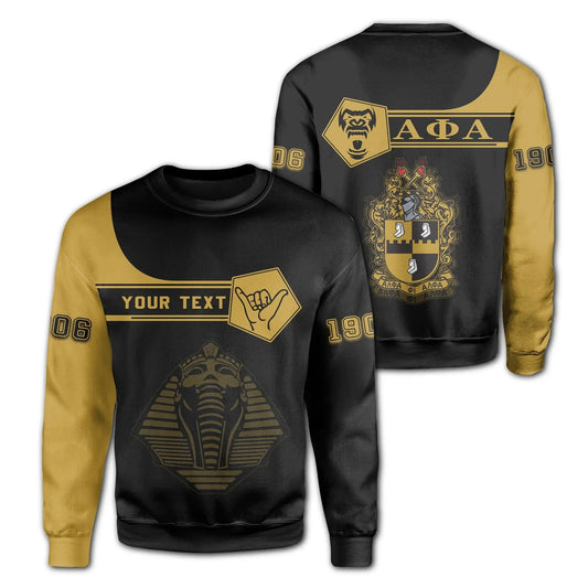 Personalised Alpha Phi Alpha Sweatshirt - Simple Style | Getteestore.com