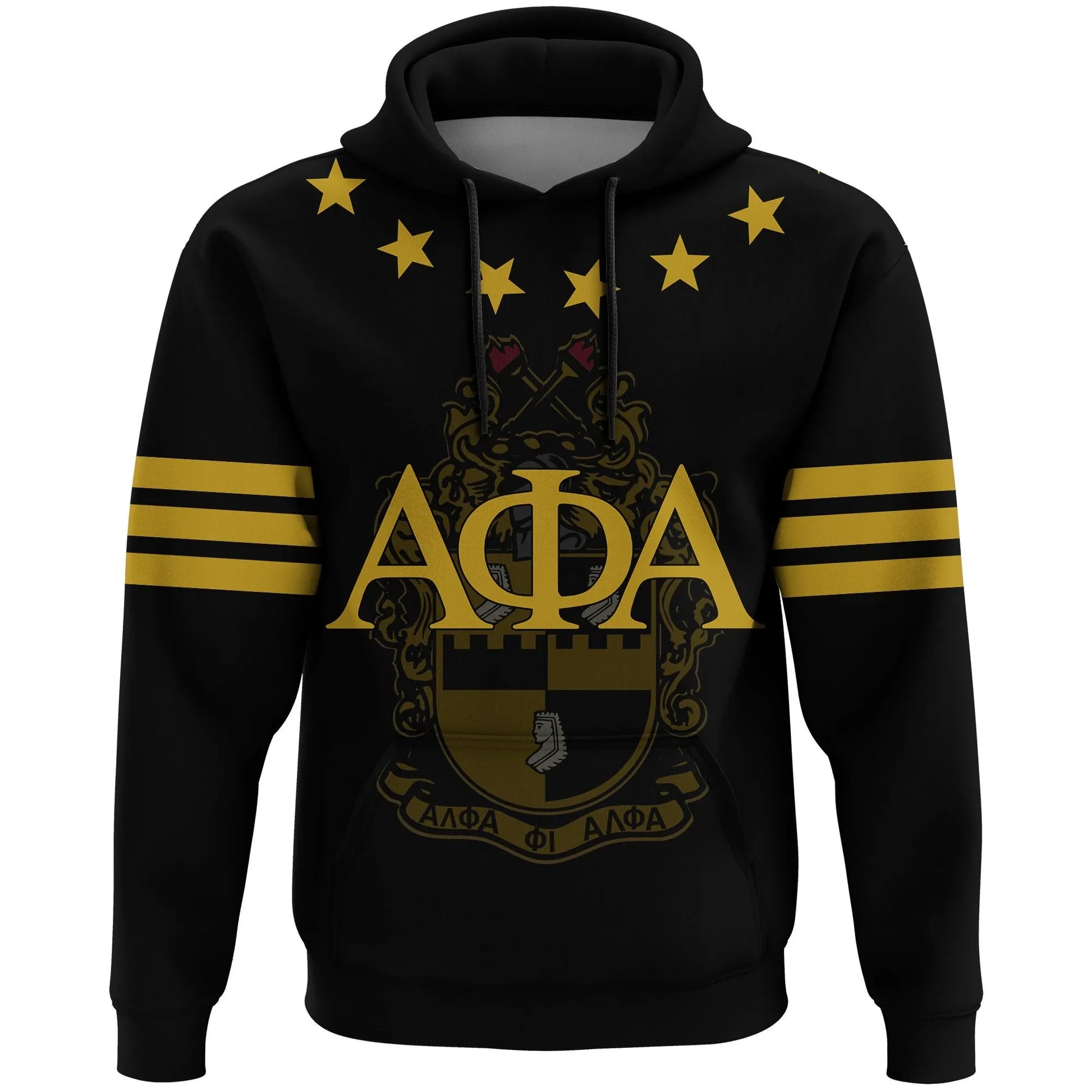 Personalised Stars Alpha Phi Alpha Pullover Hoodie | Getteestore