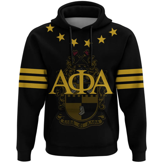 Personalised Stars Alpha Phi Alpha Pullover Hoodie | Getteestore