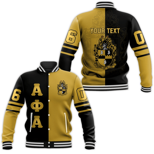 (Custom) Getteestore Jacket - Alpha Phi Alpha Half Style Baseball Jackets A31