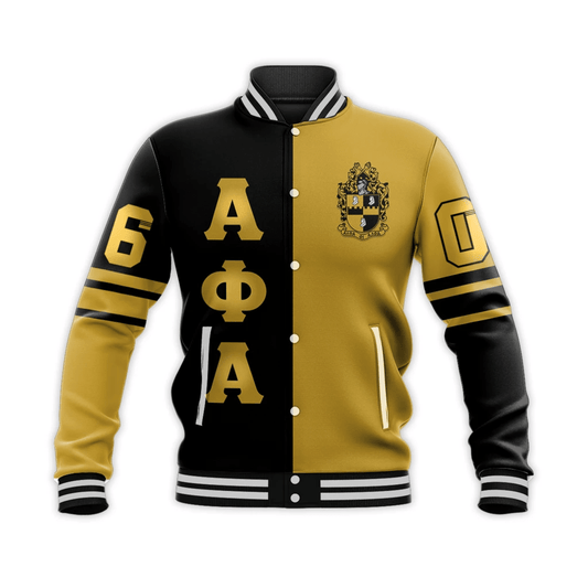 (Custom) Getteestore Jacket - Alpha Phi Alpha Half Style Baseball Jackets A31