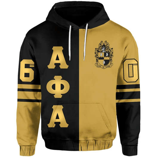 (Custom) Getteestore Hoodie -  Alpha Phi Alpha Half Style Pullover A31
