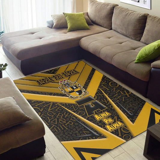 GetteeStore Area Rug - Alpha Phi Alpha Sporty Style Area Rug A35