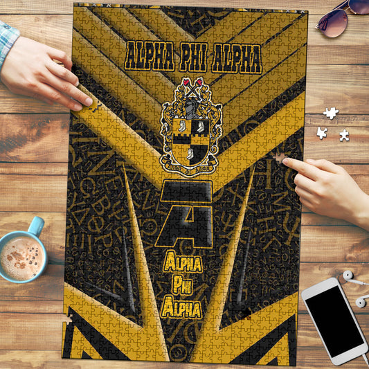 Africa Zone Jigsaw Puzzle - Alpha Phi Alpha Sporty Style Jigsaw Puzzle | africazone.store
