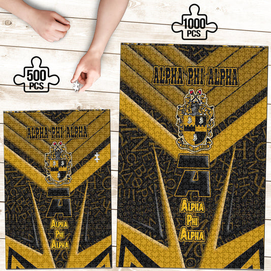 GetteeStore Jigsaw Puzzle - Alpha Phi Alpha Sporty Style Jigsaw Puzzle A35