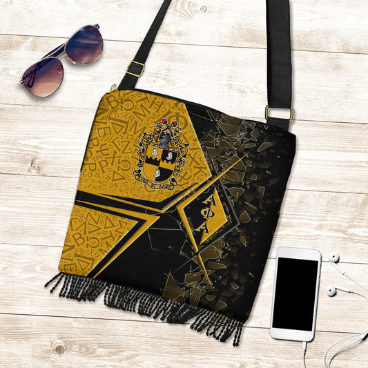 Africa Zone Crossbody Boho Handbag - Alpha Phi Alpha Legend Crossbody Boho Handbag | Africa Zone

