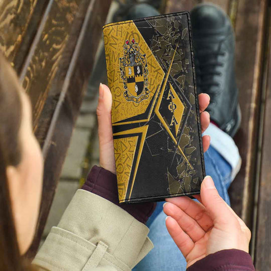 GetteeStore Women's Leather Wallet - Alpha Phi Alpha Legend Women's Leather Wallet A35