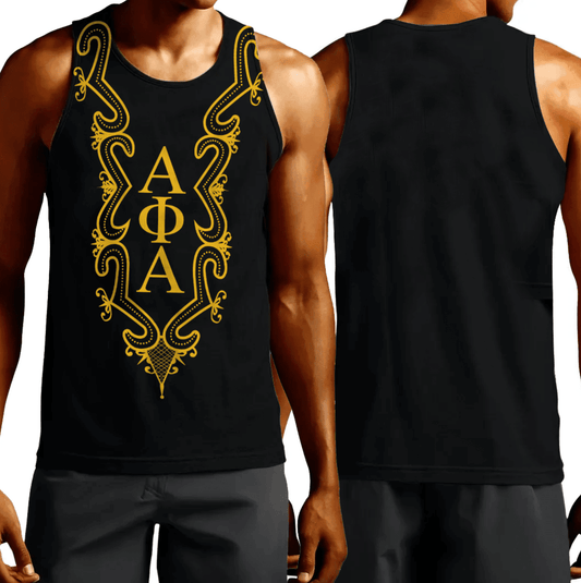 Alpha Phi Alpha Hye Won Hye Dashiki Men Tank Top | Gettee.com