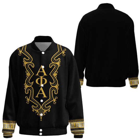 Alpha Phi Alpha Hye Won Hye Dashiki Thicken Stand-Collar Jacket | Gettee.com