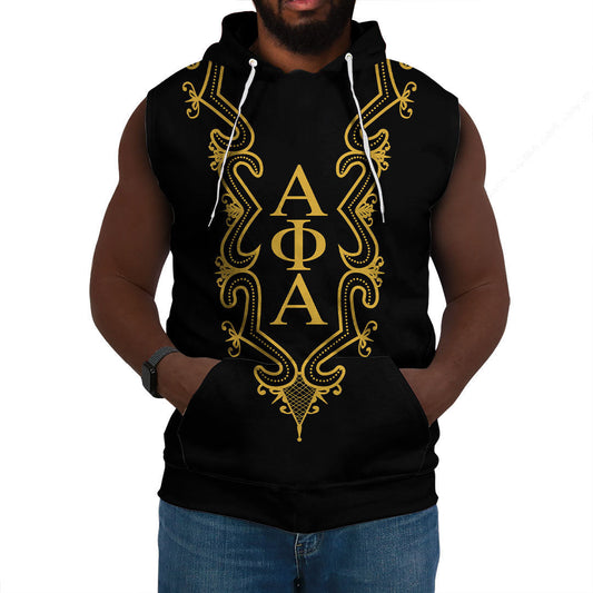 Alpha Phi Alpha Hye Won Hye Dashiki Sleeveless Hoodie | Gettee.com