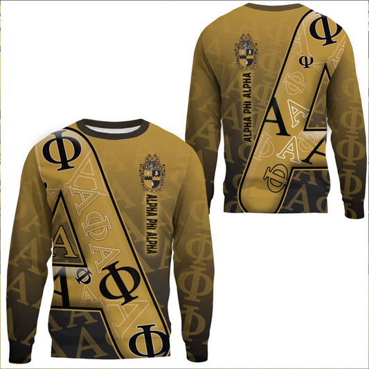 Gettee Clothing - Alpha Phi Alpha Letters Pattern Sweatshirts A35 | Gettee