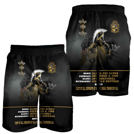 Gettee Clothing - Alpha Phi Alpha Motto Men's Short A35