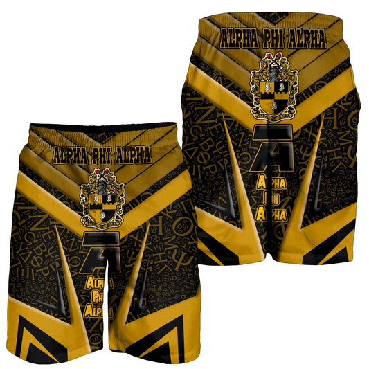Gettee Clothing - Alpha Phi Alpha Sporty Style Men Short A35