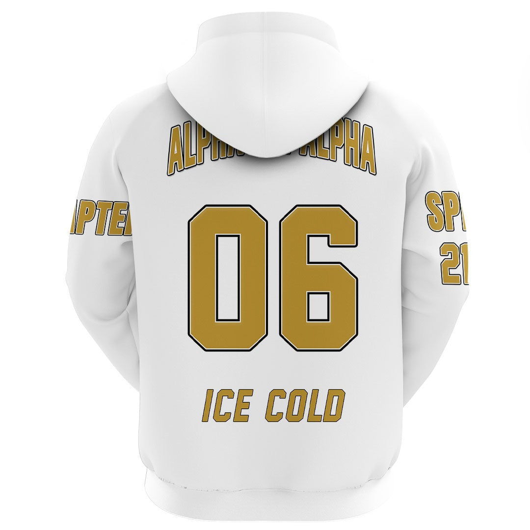 Alpha Phi Alpha ( White ) Zip Hoodie | Gettee.com