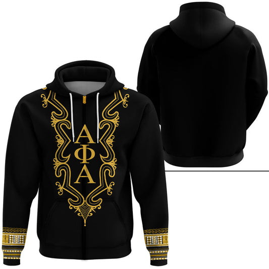 Alpha Phi Alpha Hye Won Hye Dashiki Zip Hoodie | Gettee.com