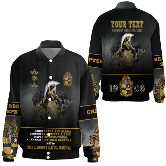 Gettee Clothing - Alpha Phi Alpha Motto Thicken Stand-Collar Jacket A35 | Gettee