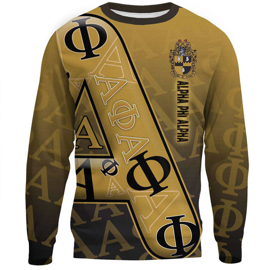 Gettee Clothing - Alpha Phi Alpha Letters Pattern Sweatshirts A35 | Gettee