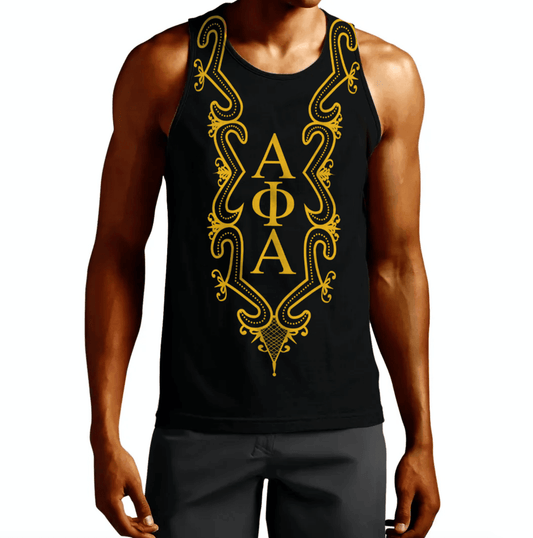 Alpha Phi Alpha Hye Won Hye Dashiki Men Tank Top | Gettee.com