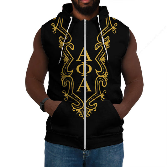 Alpha Phi Alpha Hye Won Hye Dashiki Sleeveless Hoodie | Gettee.com