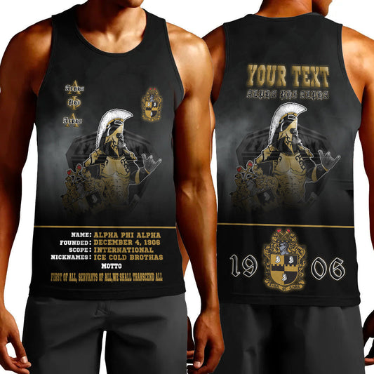 Gettee Clothing - Alpha Phi Alpha Motto Tank Top A35 | Gettee