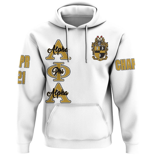 Alpha Phi Alpha ( White ) Hoodie | Gettee.com