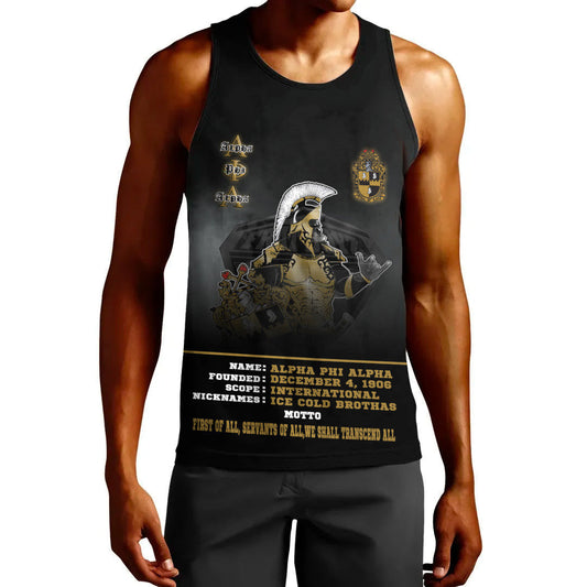 Gettee Clothing - Alpha Phi Alpha Motto Tank Top A35 | Gettee