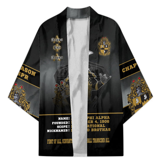 Gettee Clothing - Alpha Phi Alpha Motto Kimono A35 | Gettee
