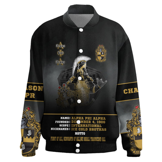 Gettee Clothing - Alpha Phi Alpha Motto Thicken Stand-Collar Jacket A35 | Gettee