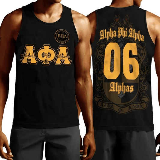 Gettee Tank Top - Alpha Phi Alpha - Rho Pi Lambda Chapter Tank Top A7 | Getteestore.com