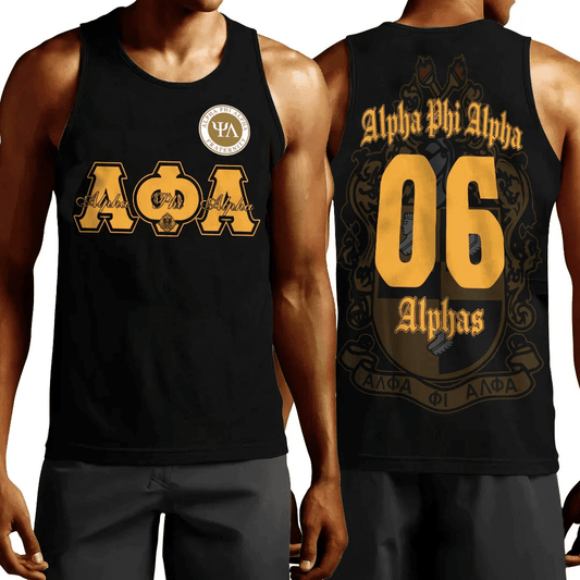 Gettee Tank Top - Alpha Phi Alpha - Psi Lambda Tank Top A7 | Getteestore.com