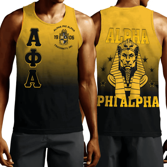 Alpha Phi Alpha Gradient Men Tank Top | Africazone.store