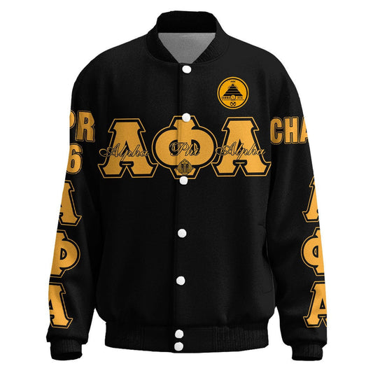 Getteestore Clothing - Alpha Phi Alpha - Gamma Iota Chapter Hampton University Alphas Thicken Stand-Collar Jacket A7 | Getteestore