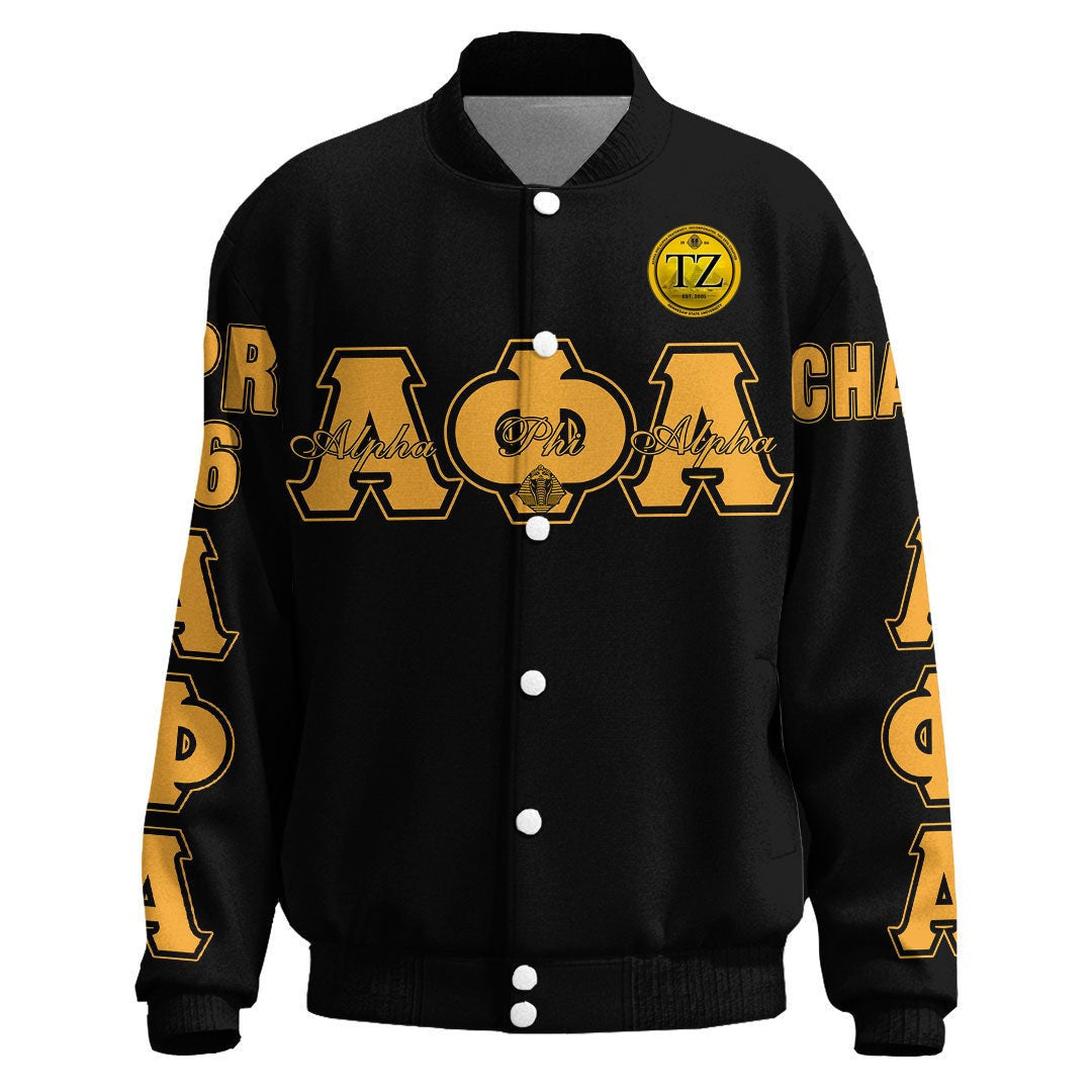 Getteestore Clothing - Alpha Phi Alpha - Tau Zeta Chapter Thicken Stand-Collar Jacket A7 | Getteestore