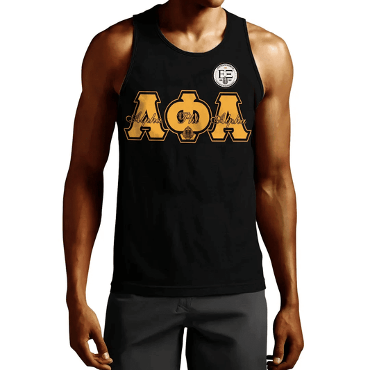 Gettee Tank Top - Alpha Phi Alpha - The Men Of the Epsilon Xi Chapter Tank Top A7