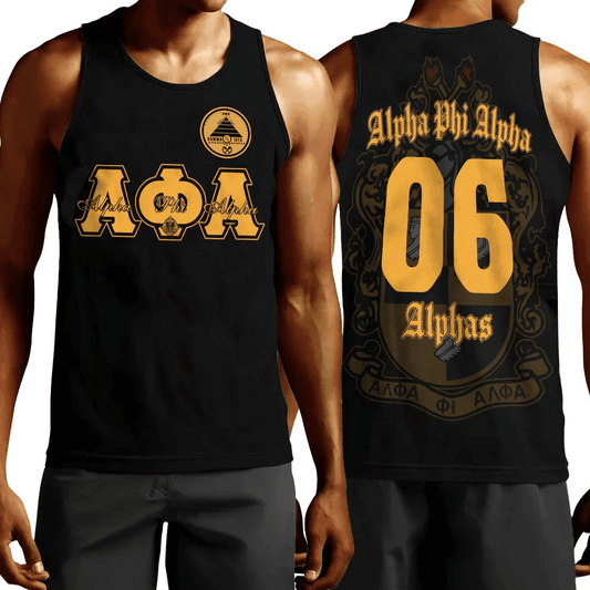 Gettee Tank Top - Alpha Phi Alpha - Gamma Iota Chapter Tank Top A7 | Getteestore.com