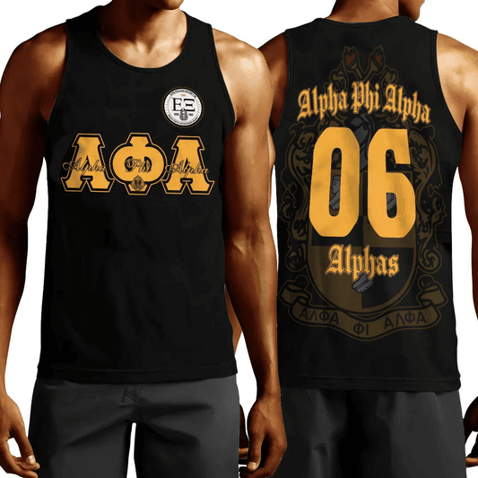 Gettee Tank Top - Alpha Phi Alpha - The Men Of the Epsilon Xi Chapter Tank Top A7 | Getteestore.com