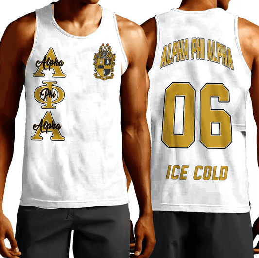 Alpha Phi Alpha ( White ) Men Tank Top | Getteestore.com